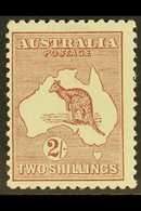 1923-24 2s Maroon Kangaroo, SG 74, Never Hinged Mint, Centred To Left. For More Images, Please Visit Http://www.sandafay - Other & Unclassified