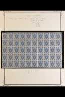BOSNIA AND HERZEGOVINA 1895-99 10k Blue Typographed Perf 10½ (Michel 5 II A, SG 126), Fine Mint BLOCK Of 50 (lower Half  - Sonstige & Ohne Zuordnung