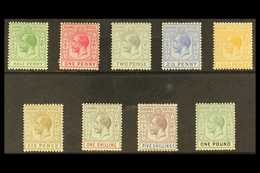 1912-19 KGV Definitive Set, SG 81/89, Very Fine Mint (9 Stamps) For More Images, Please Visit Http://www.sandafayre.com/ - Andere & Zonder Classificatie