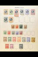 1882-1936 MINT COLLECTION Presented On Printed Imperial Pages. Includes 1906 Nelson Centenary Set, KGV With 1912-16 Rang - Barbados (...-1966)