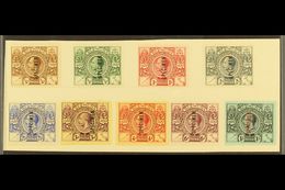 1921 Tercentenary Of Institutions Set Overprinted "Specimen", SG 68s/76s, Very Fine Mint, Mounted On UPU Card. Cat £350  - Bermudes