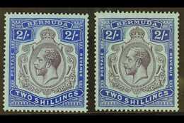 1924-32 2s, The Two Shades, SG 88 & 88g, Fine Mint. (2) For More Images, Please Visit Http://www.sandafayre.com/itemdeta - Bermudes