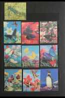 1967-1973 SIMULATED 3-D PLASTIC ISSUES. NEVER HINGED MINT COLLECTION In Two Small Stockbooks, All Different, Includes 19 - Bhoutan