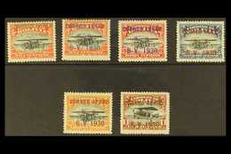 1930 Air "CORREO AEREO" Overprints Complete Basic Set (SG 228/35, Scott C11/12, C14/16 & C18), Very Fine Mint, Very Fres - Bolivië