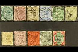 1895-96 Set (less 3a) To Both 1r, SG 49/60, Very Fine Used. (11 Stamps) For More Images, Please Visit Http://www.sandafa - Afrique Orientale Britannique