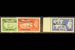 TRIPOLITANIA 1951 60I. On 2s.6d To 240l..on 10s, SG T32/34, Never Hinged Mint. (3 Stamps) For More Images, Please Visit  - Italian Eastern Africa