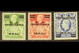 TRIPOLITANIA 1950 60l. On 2s.6d To 240l. On 10s, SG T24/26, Never Hinged Mint. (3 Stamps) For More Images, Please Visit  - Africa Orientale Italiana