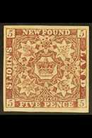 1857-64 5d Brown- Purple, SG 5, Mint With 4 Large Margins, A Lovely Fresh Stamp. For More Images, Please Visit Http://ww - Other & Unclassified