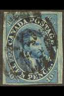 1852 17c Deep Blue On Thin Paper, Cartier, SG 15, Good Used With Large Margins Just Shaved At Foot. Cat £1800 For More I - Autres & Non Classés