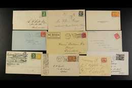CANADA & PROVINCES QV POSTAL HISTORY Accumulation Of Covers And Cards Franked With Queen Victoria Adhesives Including 2  - Autres & Non Classés
