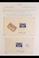 NORTHERN AIR SERVICE 1925 Pair Of Covers Franked Northern Air Services 25c Blue, Uni CL5,  Flown From The Goldfields At  - Andere & Zonder Classificatie