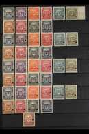 REVENUE - SPECIMEN OVERPRINTS NEVER HINGED MINT Circa 1910s-1940s Selection On A Stock Page That Includes "Servicio Exte - Kolumbien