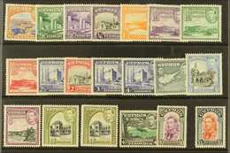 1938-51 Pictorials Complete Set Inc Both 18pi Shades, SG 151/63 & 160a, Very Fine Mint, Very Fresh. (20 Stamps) For More - Andere & Zonder Classificatie