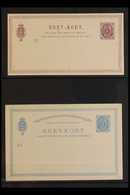 1877 - 1895 POSTAL STATIONERY COLLECTION ALL DIFFERENT UNUSED CARDS & COVERS COLLECTION That Includes 1877 6c Violet, 18 - Deens West-Indië