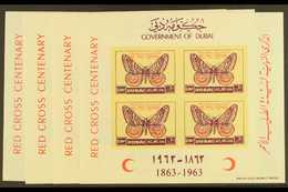 1963 Red Cross Centenary Imperf Miniature Sheet Set, SG MS 33b, Never Hinged Mint (4 Sheets) For More Images, Please Vis - Dubai