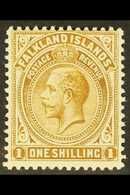 1912-20 KGV Wmk Mult Crown CA 1s Brown (on Thick Greyish Paper), SG 65b, Never Hinged Mint. For More Images, Please Visi - Falkland Islands