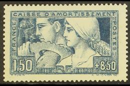 1928 1fr50+8fr50 Blue Sinking Fund, Yvert 252 Or SG 463, Fine Mint. For More Images, Please Visit Http://www.sandafayre. - Sonstige & Ohne Zuordnung