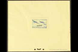 ALGERIA 1945 1.50f+3.50f Grey-blue Aircraft Airmen & Dependents' Fund (SG 249, Yvert 245) EPREUVE DE LUXE With "R F" Ove - Autres & Non Classés