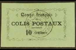 CONGO PARCEL POST 1891 10c Black On Blue Type IV (Yvert 1, SG P13), Very Fine Used With Superb "LOANGO 8 Jul 93" Cds Can - Other & Unclassified