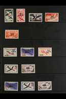 REUNION 1949-1961 AIR POST NEVER HINGED MINT All Different Collection. With 1949 Complete Set, 1951 200f On 500f, 1954 S - Autres & Non Classés