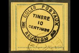 REUNION PARCEL POST (Colis Postaux) 1898 10c Black / Orange (blue Frame), SG P12, Very Fine Used. For More Images, Pleas - Autres & Non Classés