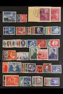 1949-1955 VERY FINE CDS USED COLLECTION On Stock Pages, ALL DIFFERENT, Includes 1949 50pf UPU, 1950 DEBRIA M/s On Card,  - Altri & Non Classificati
