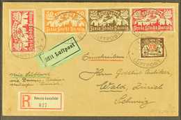 1923 AIR MAIL COVER TO SWITZERLAND 1923 (2 Aug) Registered Air Cover To Zurich Bearing 1923 50m, 250m, And 500m X2 Airs  - Altri & Non Classificati