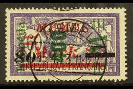 1923 400m On 80m On 1.25m On 60c Violet & Blue Surcharge With 4.6mm SPACING VARIETY, Michel 165 I, Very Fine Cds Used, F - Andere & Zonder Classificatie