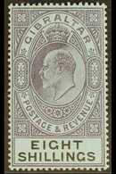 1903 8s Dull Purple And Black / Blue, SG 54, Mint Lightly Hinged. Fresh! For More Images, Please Visit Http://www.sandaf - Gibraltar