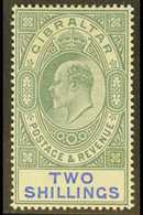 1904-08 2s Green & Blue, SG 62, Fine Mint For More Images, Please Visit Http://www.sandafayre.com/itemdetails.aspx?s=626 - Gibraltar