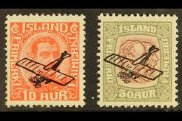 1928-29 Air Aircraft Overprints Complete Set (SG 156/57, Facit 160/61, Michel 122/23), Never Hinged Mint. (2 Stamps) For - Autres & Non Classés