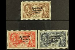 1935 SEAHORSES Re-engraved Set, SG 99/101, Fresh Mint, The 2s6d With A Rounded Corner Perf., Otherwise Fine. (3) For Mor - Autres & Non Classés