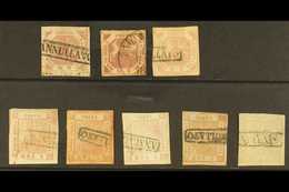 NAPLES 2g & 5g Shades Group, SG 3, 3A, 4A, Good To Fine Used (8 Stamps). For More Images, Please Visit Http://www.sandaf - Zonder Classificatie