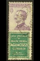 PUBLICITY STAMPS 1924 50c Violet And Green "Tagliacozzo", Sass 17, Fine Used. Scarce Item. For More Images, Please Visit - Zonder Classificatie