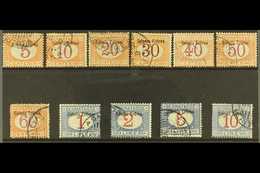 ERITREA POSTAGE DUE 1903 (April) Complete Set (Sass S. 59, SG D30/40), Fine Used. (11 Stamps) For More Images, Please Vi - Autres & Non Classés