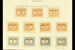 ERITREA POSTAGE DUES 1903 Overprints At Top Complete Set Including The Rare 10L (SG D30/40, Sassone 1/11), Fine Mint, Bo - Sonstige & Ohne Zuordnung