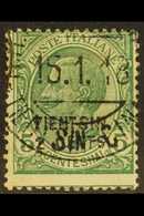 OFFICES IN CHINA TIENTSIN 1917 2c On 5c Green, Sass 1, Fine Used With Tientsin Cina 15.1.18 Cds Cancel. For More Images, - Andere & Zonder Classificatie