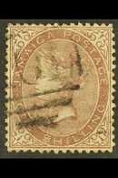 1860-70 1s Dull Brown With "$" For "S" In "SHILLING" Variety, SG 6c, Fine Used With The Variety Clear, Well- Centered. F - Jamaica (...-1961)