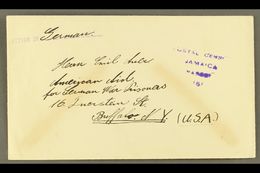1941 Censored INTERNMENT CAMP Envelope To USA, Endorsed "Letter In German". For More Images, Please Visit Http://www.san - Giamaica (...-1961)