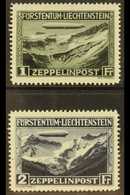 1931 Zeppelin Air Set, SG 116/17, Mi 114/115, Very Fine Mint (2 Stamps) For More Images, Please Visit Http://www.sandafa - Autres & Non Classés