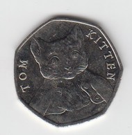 Great Britain UK 50p Coin Tom Kitten 2017 (Small Format) Circulated - 50 Pence