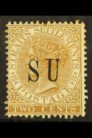 NEGRI SEMBILAN 1882 2c Brown Overprinted "S U" Without Stops, SG 13, Fine Mint No Gum. For More Images, Please Visit Htt - Autres & Non Classés