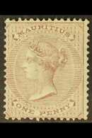 1863 1d Purple Brown, Wmk CC, SG 56, Fine Mint. For More Images, Please Visit Http://www.sandafayre.com/itemdetails.aspx - Mauritius (...-1967)