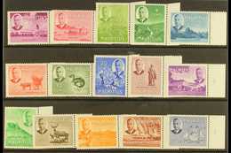 1950-53 Pictorial Definitive Set, SG 276/90, Never Hinged Mint Marginal Set (15 Stamps) For More Images, Please Visit Ht - Maurice (...-1967)