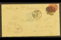 1890 (12 July) Cover Addressed To France, Endorsed 'Envio Por St. Germain', Bearing 10c Scarlet Numeral Stamp (appears T - Messico