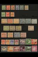 1916-65 USED COLLECTION Presented On A Stock Page With 1916-23 KGV Opt'd At Bottom Range To 1s Inc 1½d, Opt'd At Centre  - Nauru