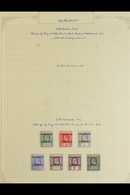 ENGLISH: 1910-49 FINE MINT COLLECTION Neatly Presented On Album Pages & Includes 1910 Set, 1911 Set, 1921 Set, 1924 Surc - Altri & Non Classificati