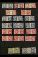 1953-59 DEFINITIVE COUNTER-COIL PAIRS COLLECTION A Never Hinged Mint, ALL DIFFERENT Collection Of Counter-coil Horizonta - Other & Unclassified