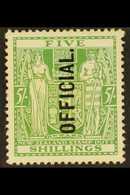 OFFICIAL 1927-33 5s Green, SG O113, Unused, No Gum, Cat.£325. For More Images, Please Visit Http://www.sandafayre.com/it - Andere & Zonder Classificatie