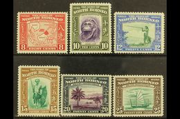 1939 Definitives 8c To 25c, SG 308/13, Never Hinged Mint. Fresh! (6 Stamps) For More Images, Please Visit Http://www.san - Noord Borneo (...-1963)